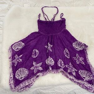 India Boutique Purple Textured Dress. Girls size L (8-10?)